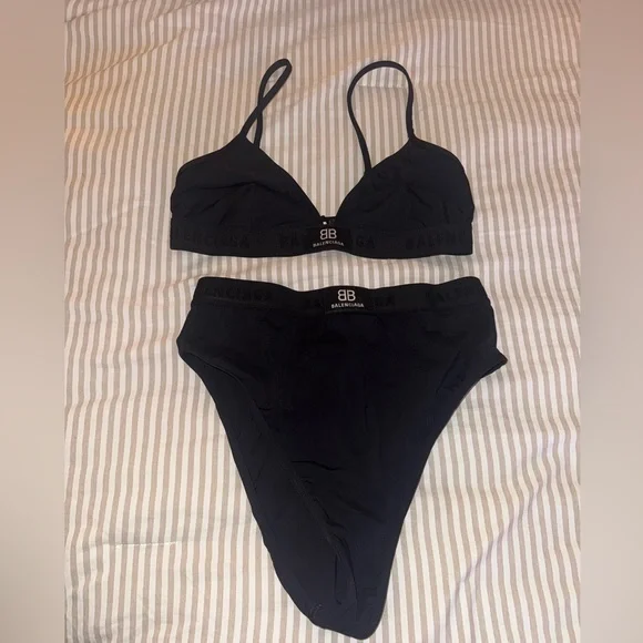 Balenciaga Black Swimwear Set - Picture 3 of 6
